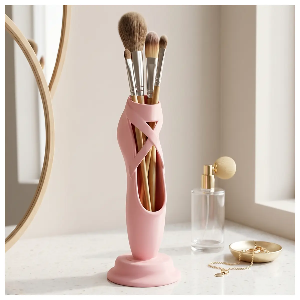 ballet shoe storage cylinder organizer for pointe shoes and flats keeping footwear clean