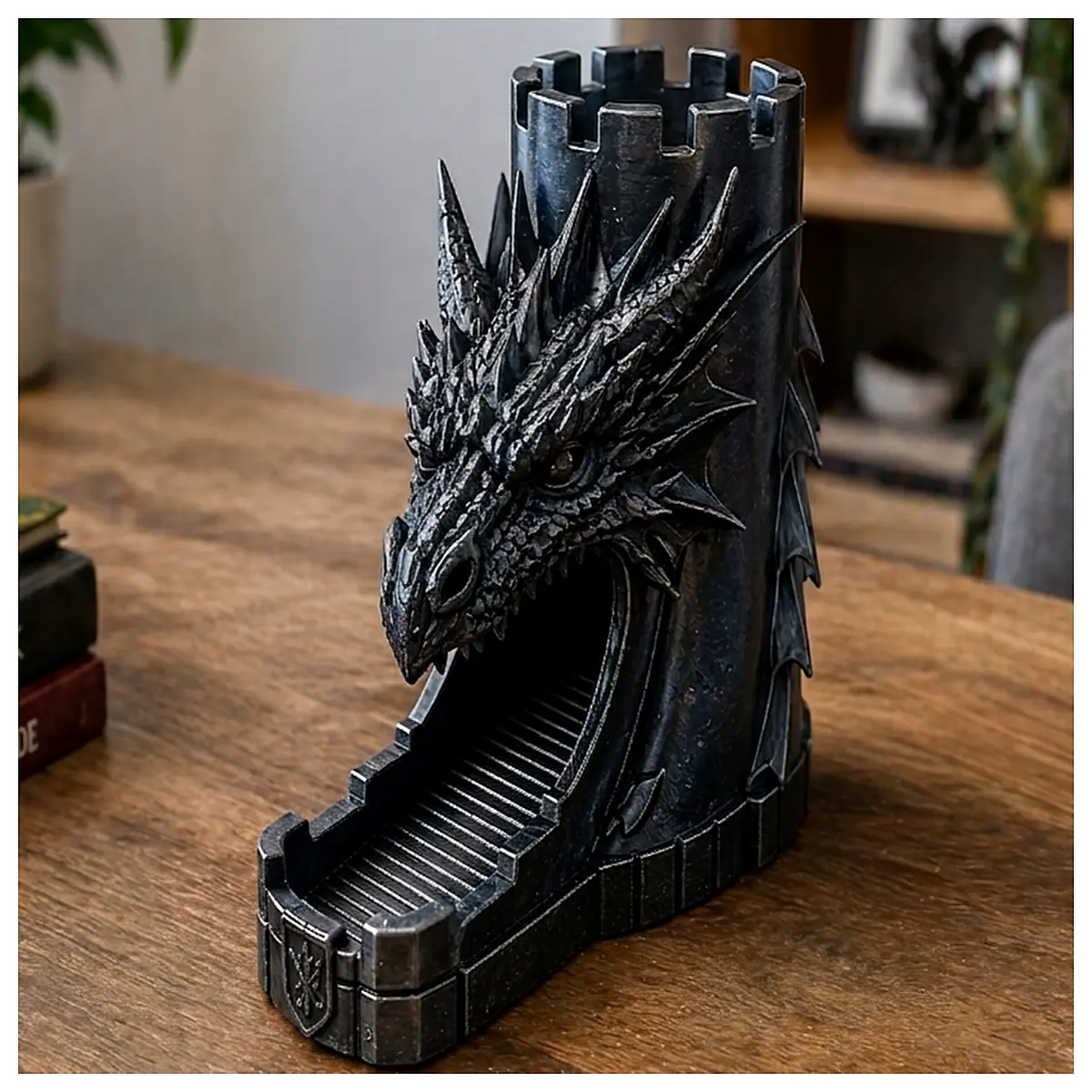 leather dice tower organizer travel storage box for dnd rpg tabletop gaming accessories