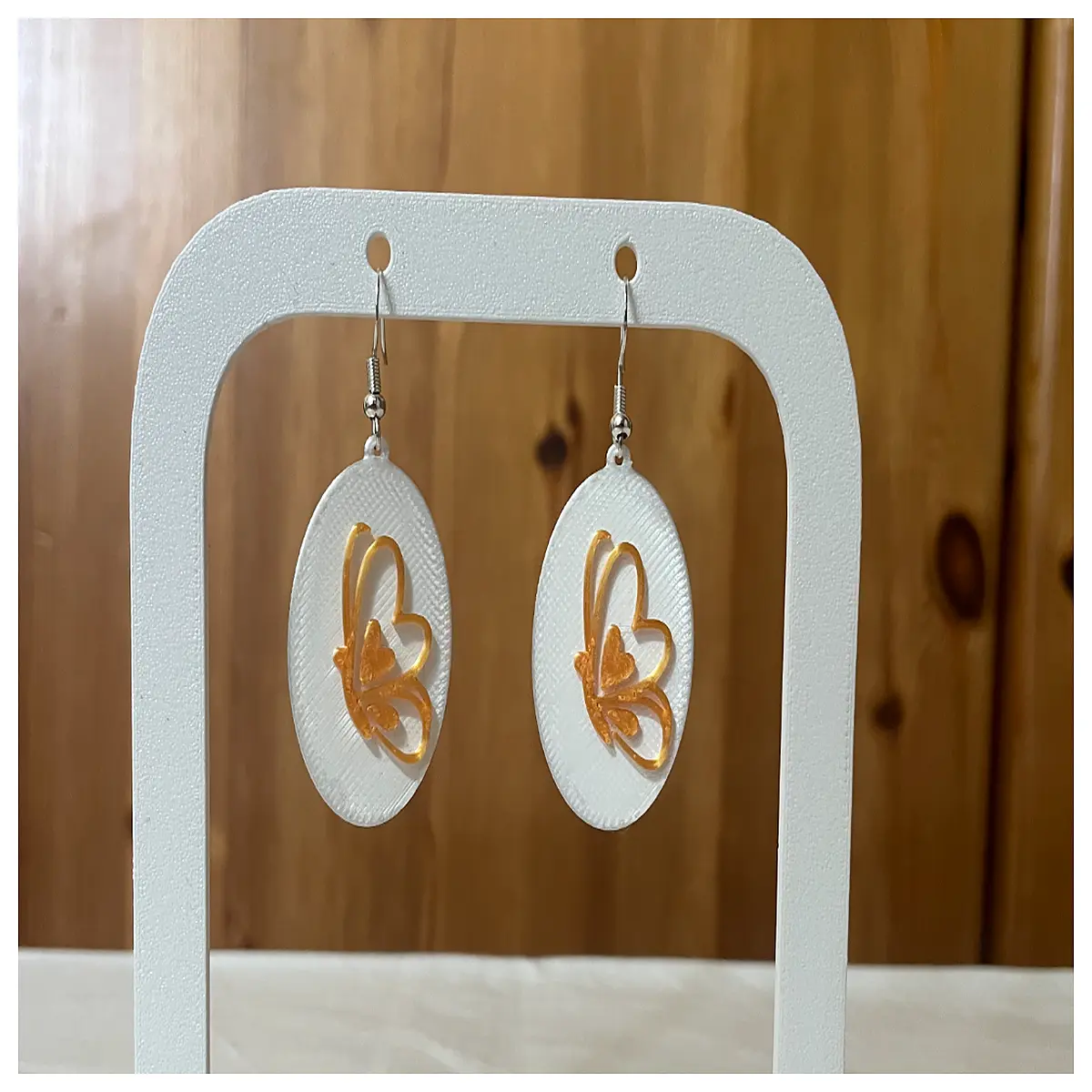 gold earrings oval shape engraved metal drop jewelry for women