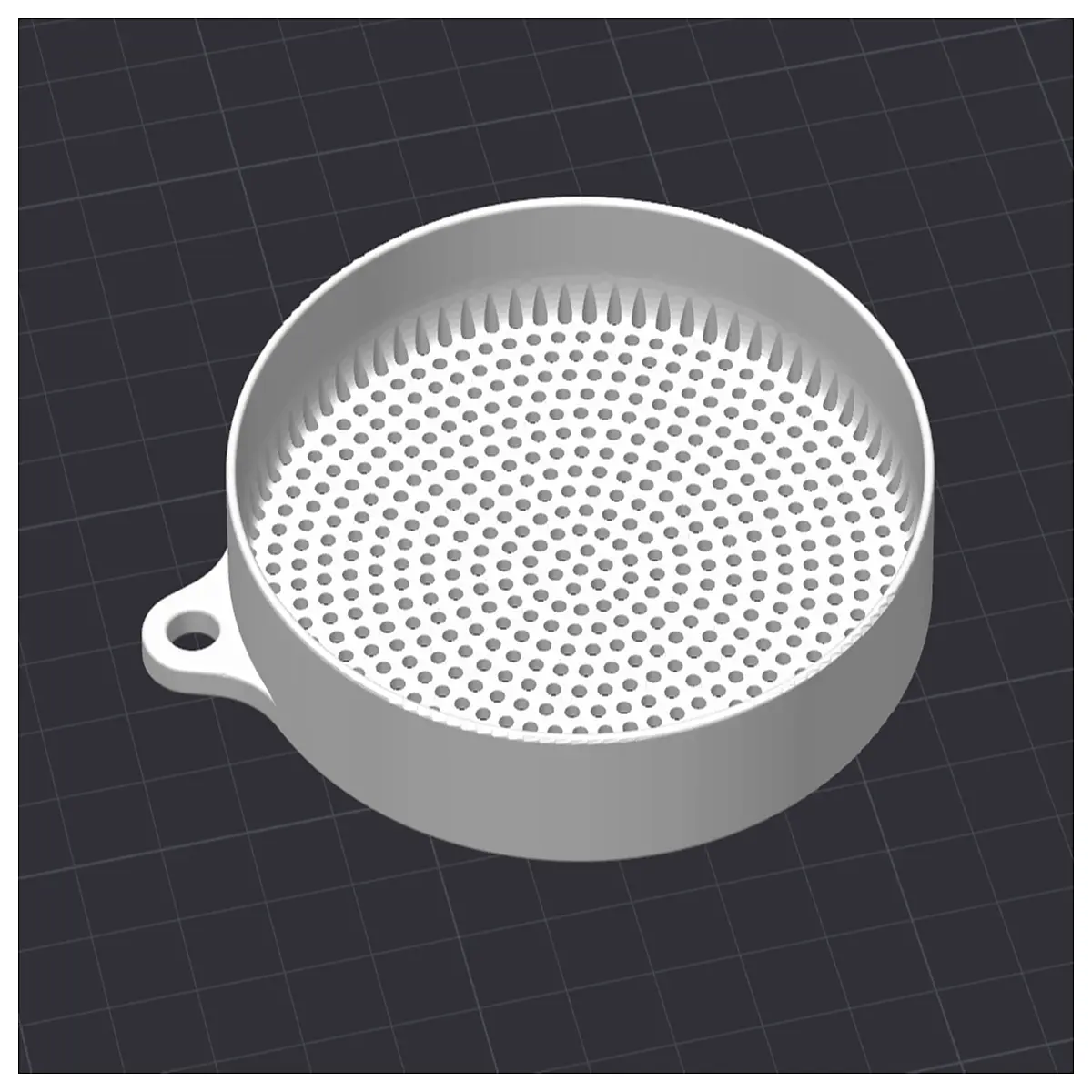 bird seed sifter screen tray with hanging holes 824mm outer diameter 18mm mesh size for poultry feed sorting