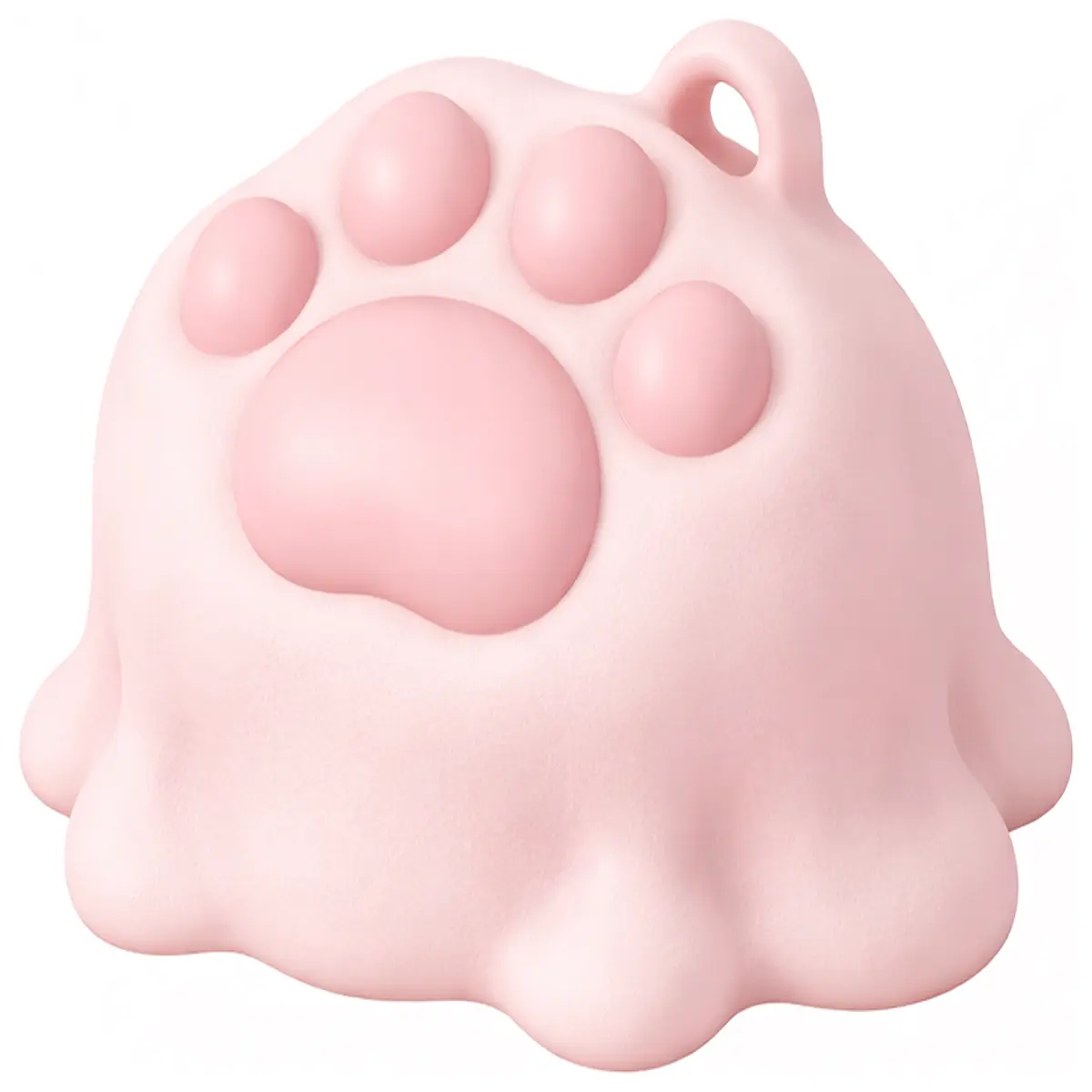 cute cat paw keychain charm for bags soft plush animal pendant stress relief fidget toy pet lovers