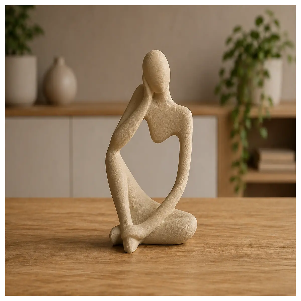 stress relief sculpture for desk anxiety calming figurine zen meditation art piece emotional balance home decor