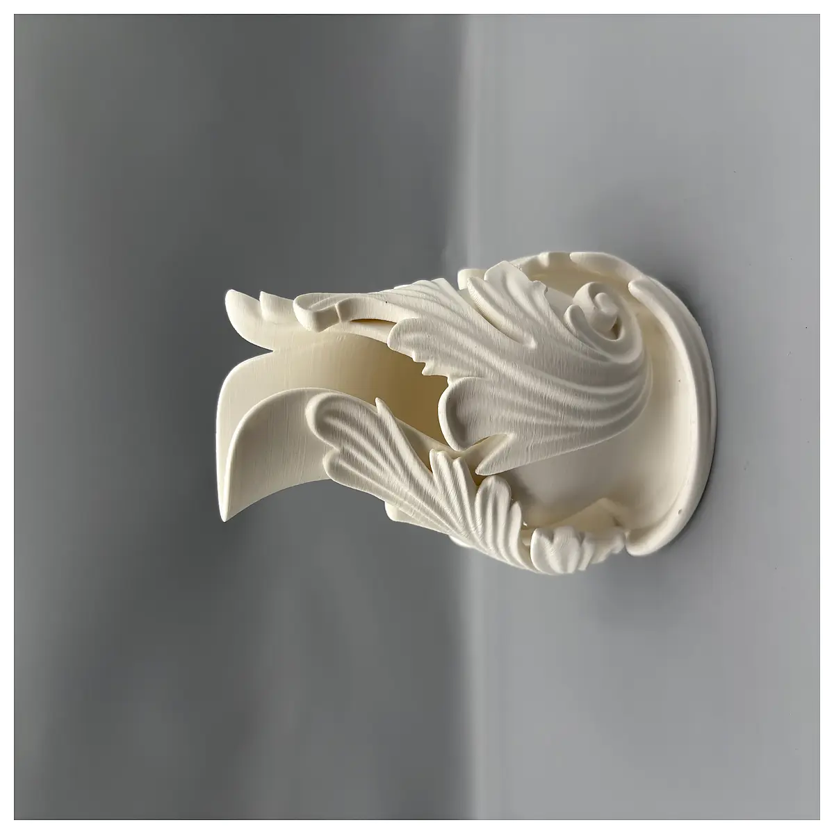 acanthus leaf sculpture vase home decor elegant modern art piece table centerpiece