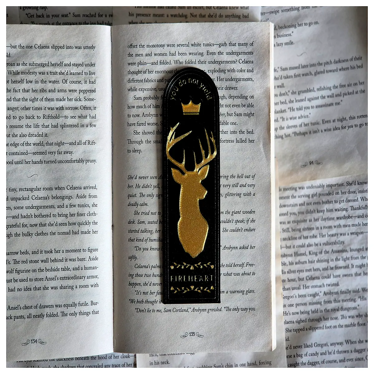 glass throne bookmark ornate crystal reading marker decorative book page holder for collectors