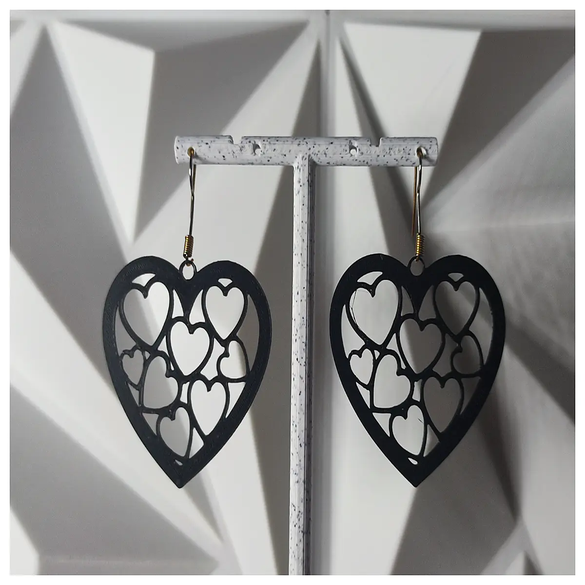 love mosaic earrings for women romantic tile drop earrings artistic mosaic jewelry girlfriend