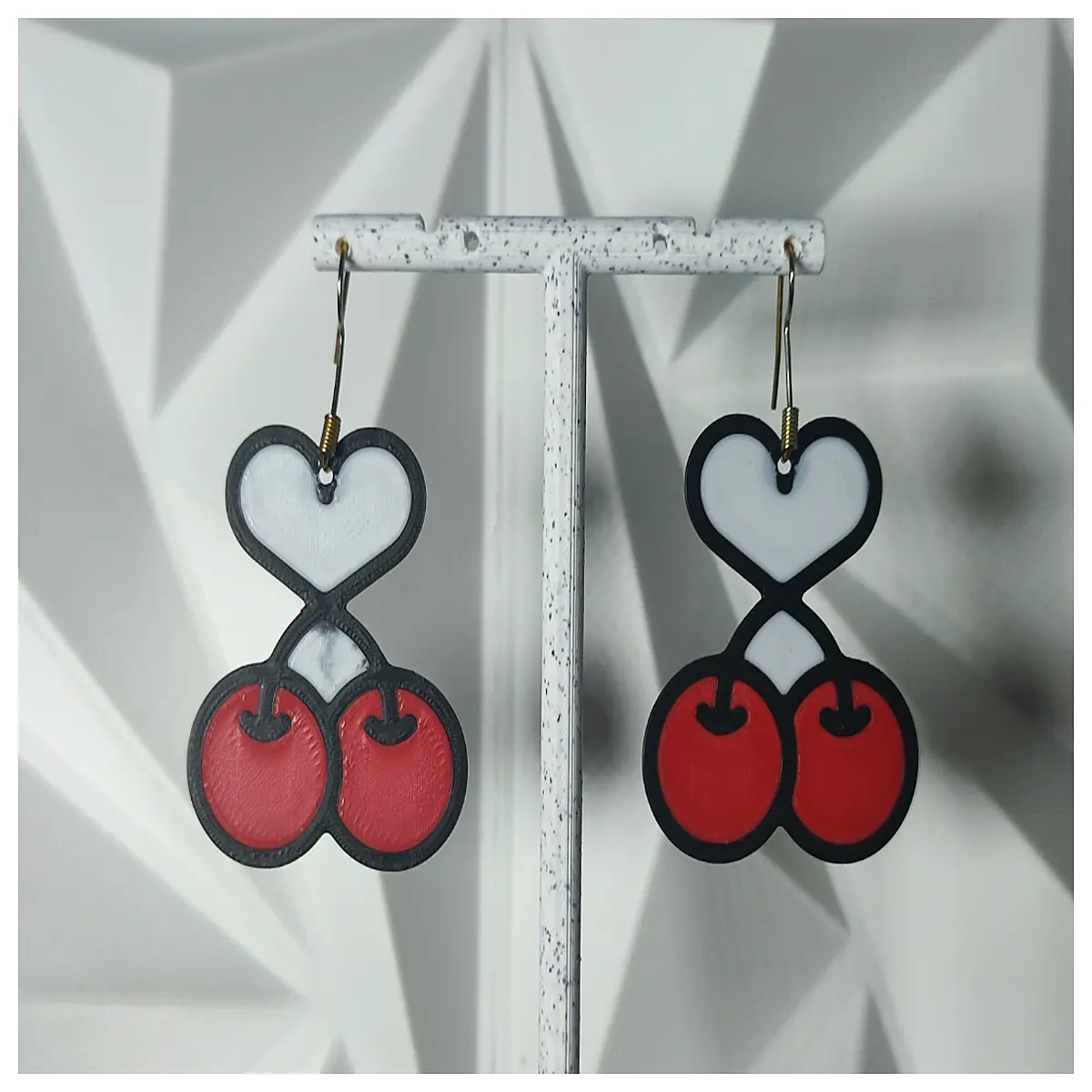 cute cherry drop earrings for women sweet kawaii fruit jewelry playful berry dangle studs for girls