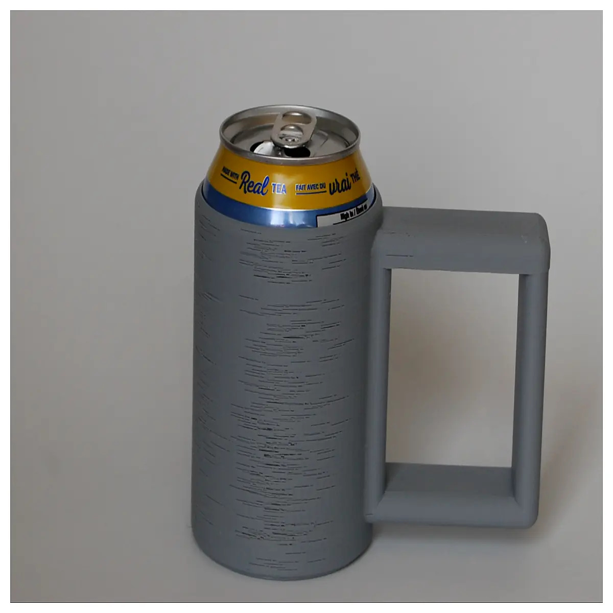 insulated can cooler with handle reusable drink sleeve for soda beer wine heat retention holder grip