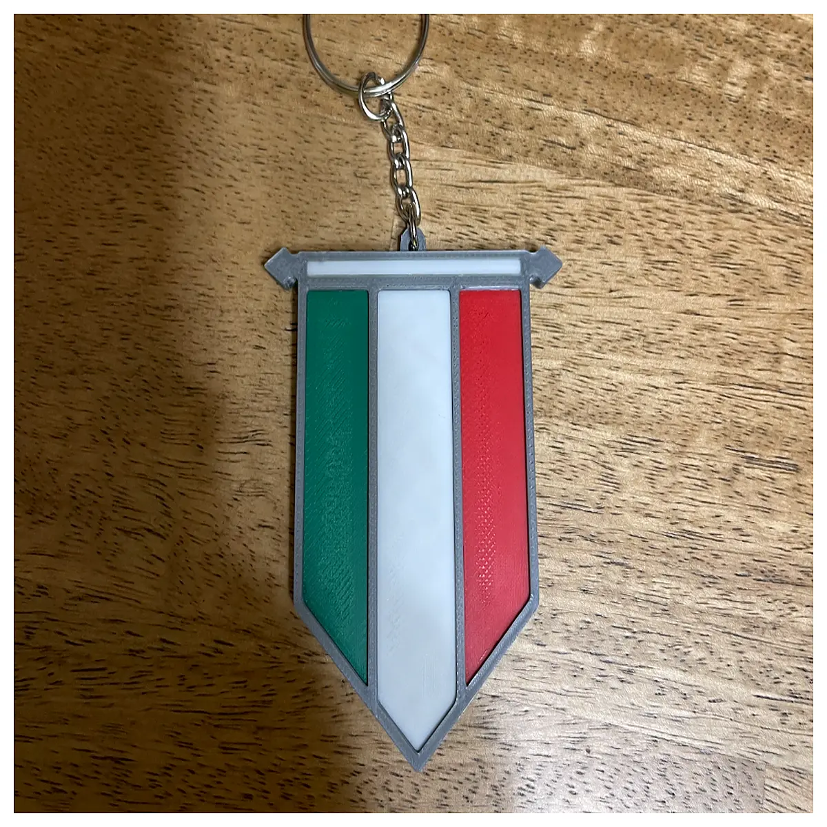 italy flag keychain gift souvenirs travel accessories durable metal pendant for backpacks bags