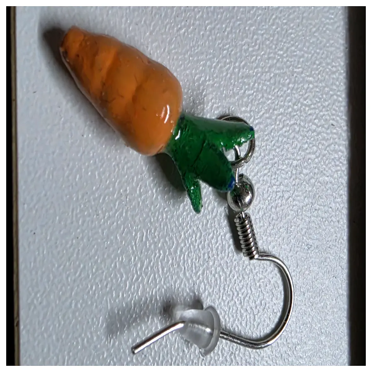 whimsical carrot shaped drop earrings for women vegetable garden party jewelry fun fruit accessory