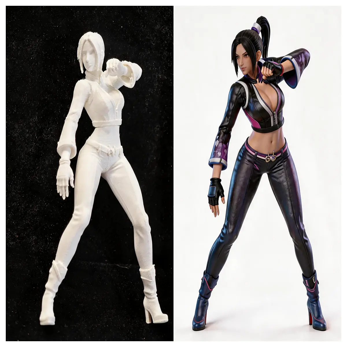 6 chun li leather jacket cosplay costume women