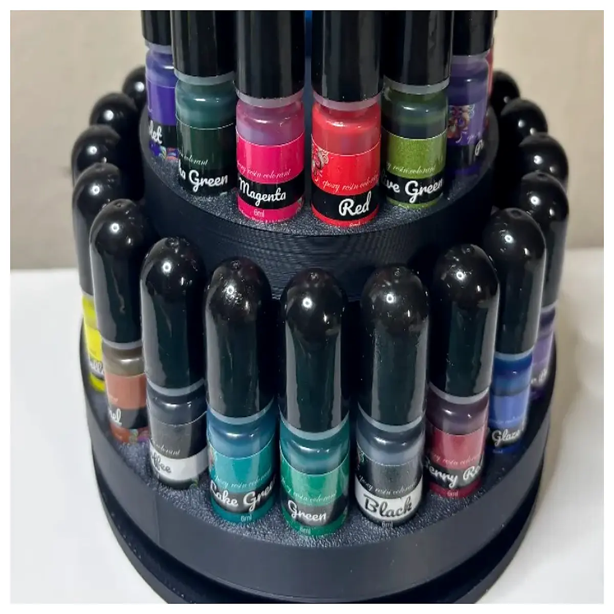360 degree rotating for resin crafts dye pigment mixer base jewelry painting turntable with non slip grip