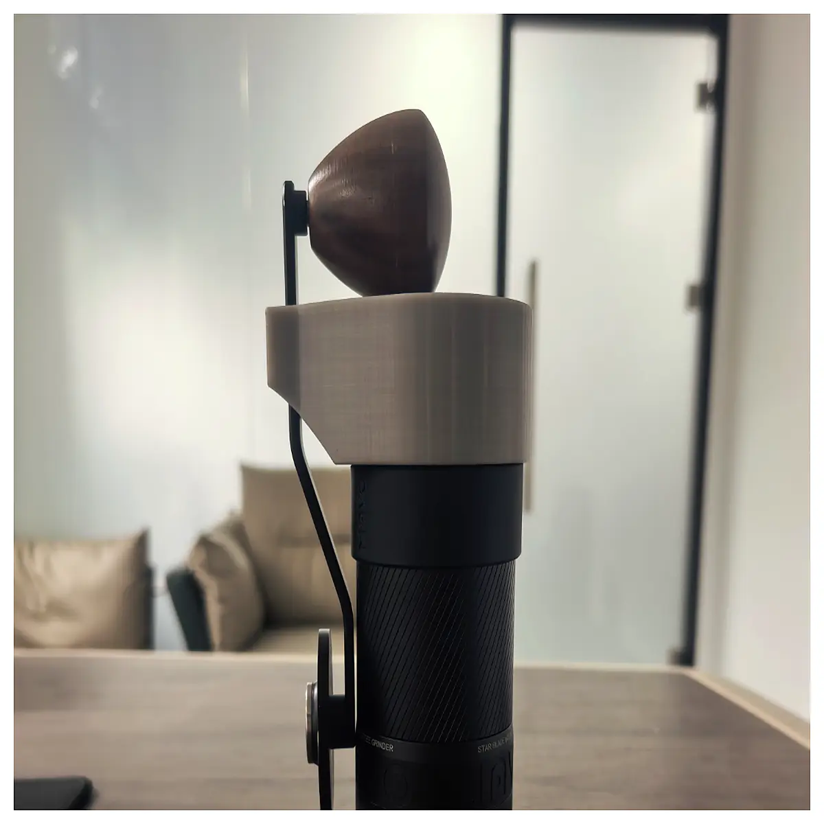 mavo phantom pro grinder handle storage integration upgrade for barista workflow organization