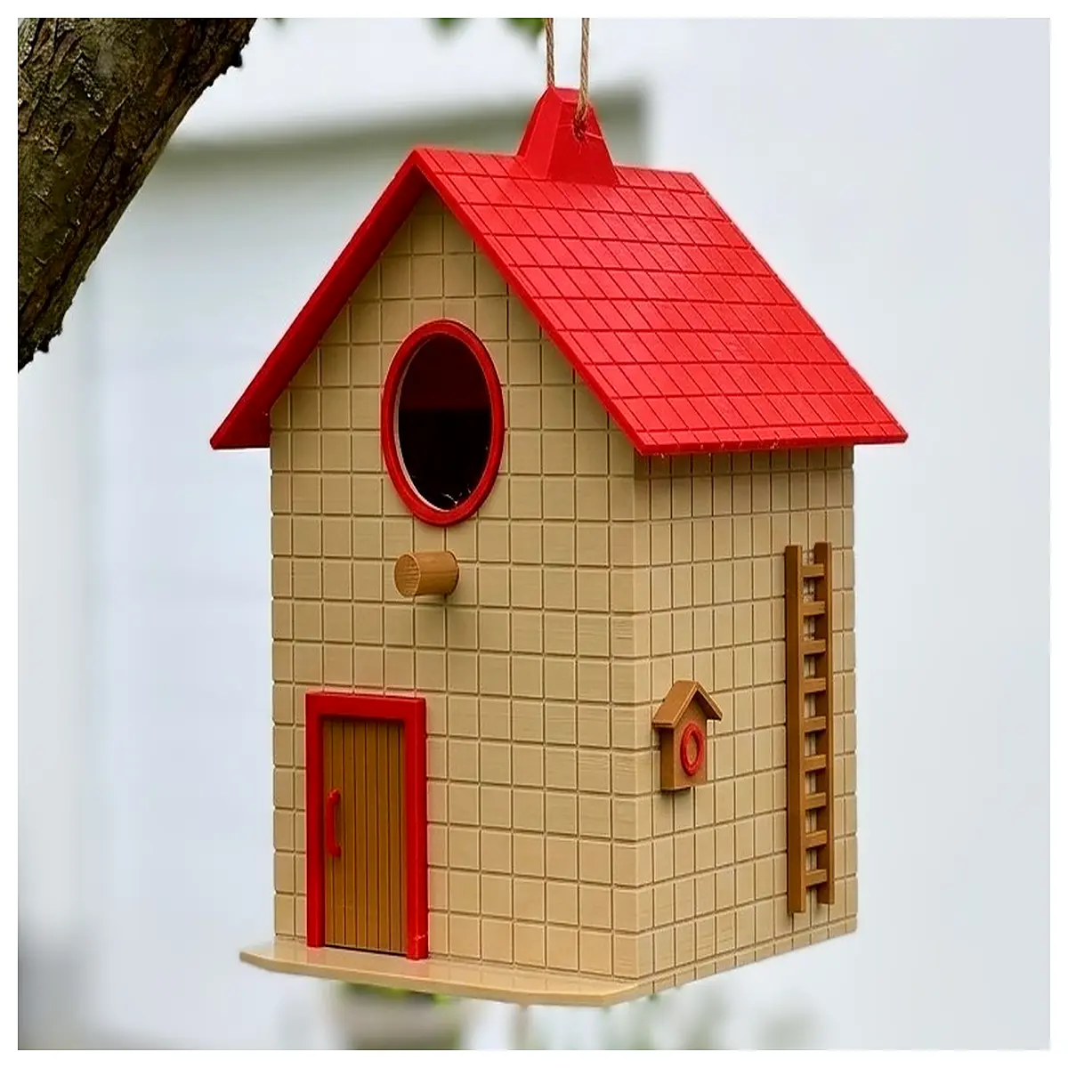 wooden birdhouse building blocks garden decor diy assembly toy for kids outdoor landscaping