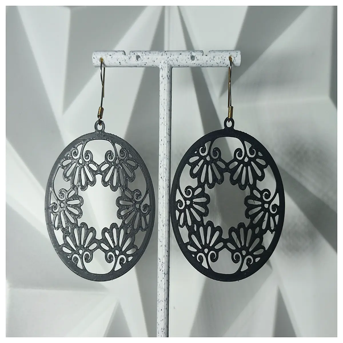 solar eclipse flower earrings dangle astronomy jewelry for women space lover gift