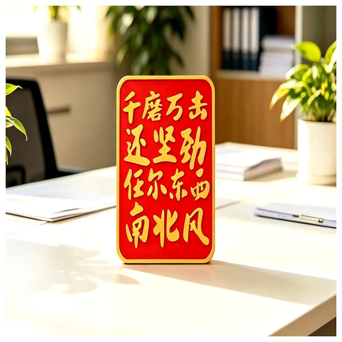 resilience desk decor motivational quote statue office supplies graduation friends coworkers inspirational study room ornament
