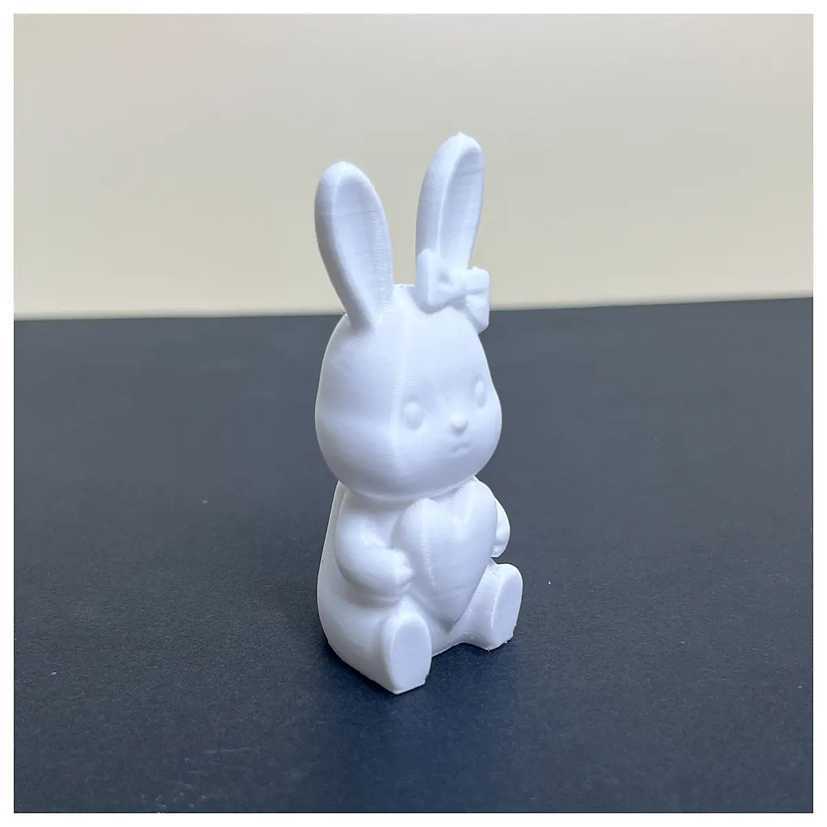 cute bunny rabbit plush toy with bowknot soft stuffed animal for kids girls bedroom decor gift