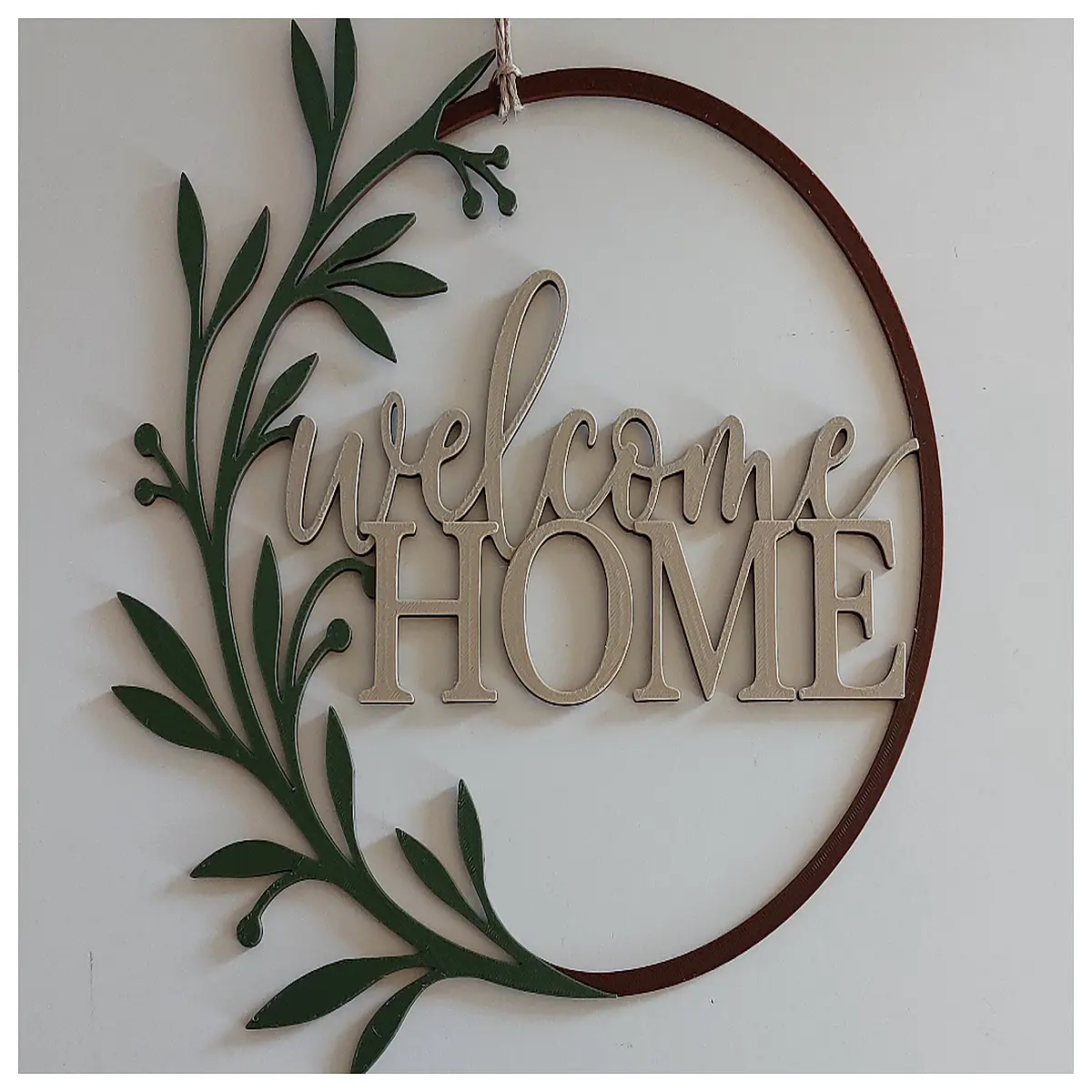 modern minimalist home decor welcome sign wall art metal door plaque entryway decoration