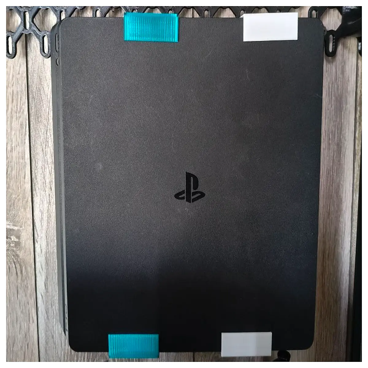 ps4 slim wall mount holder for skadis pegboard gaming console organizer shelf