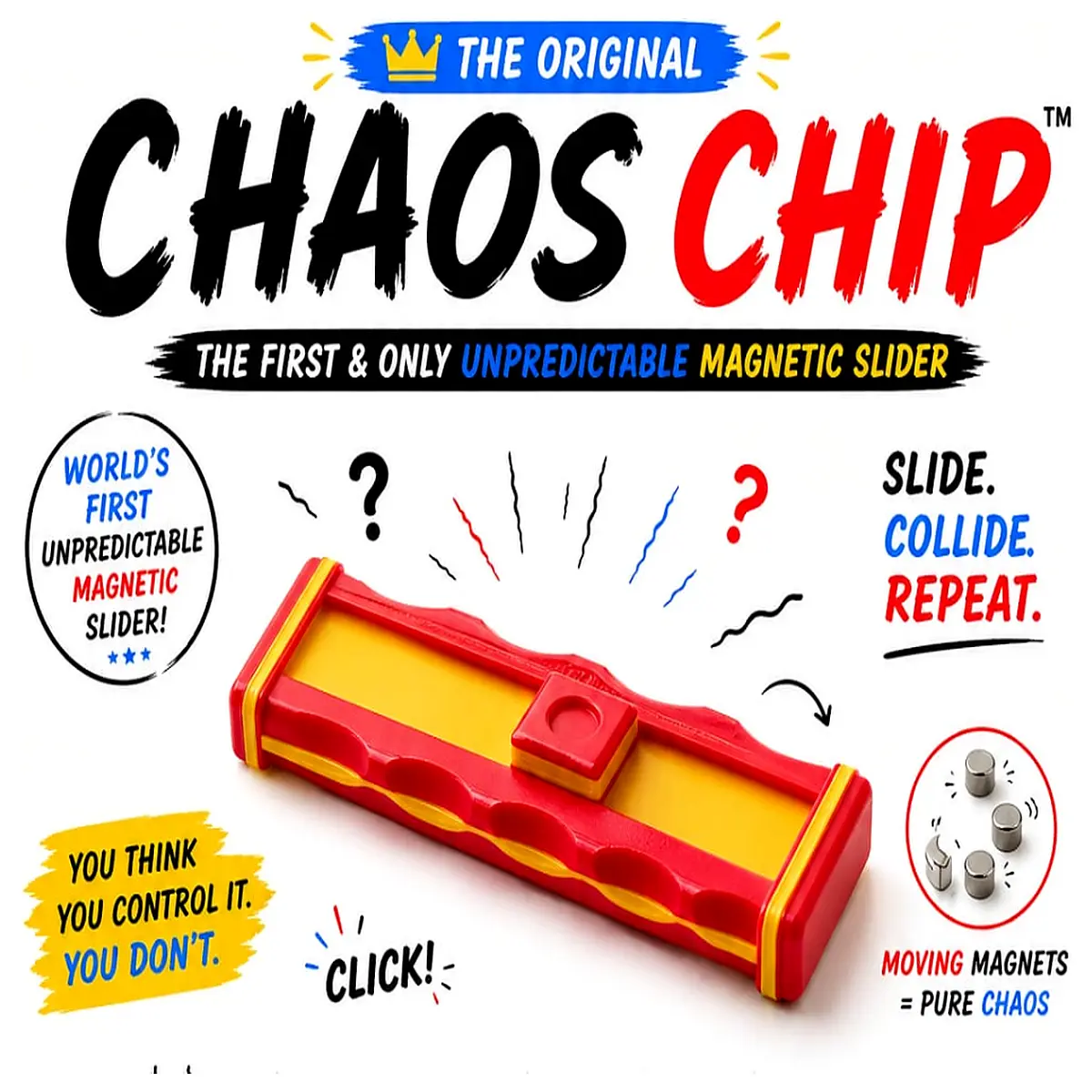magnetic chaos chip fidget toy stress relief anti anxiety sensory tool for adults and kids desk toys