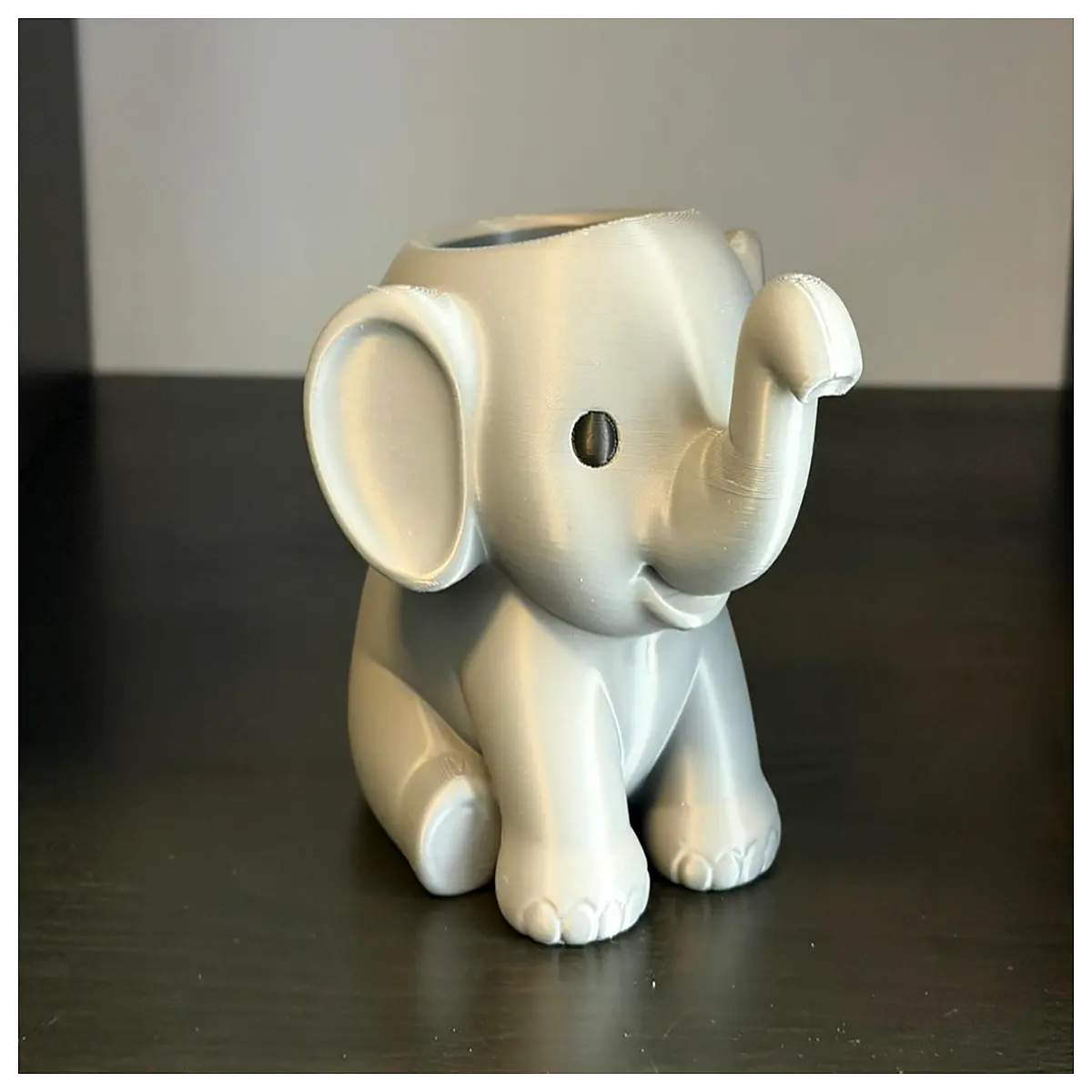 cute elephant desk organizer pen holder for kids office supplies storage container