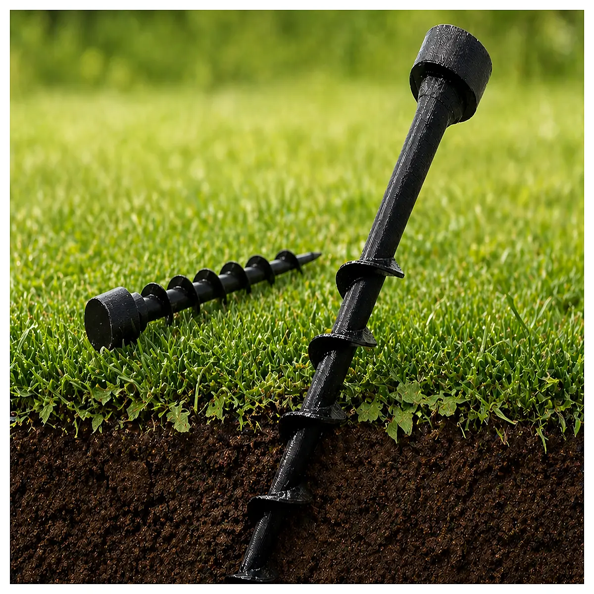 duty ground screw for solar panel mounting galvanized steel anchor post for garden fence stability outdoor concrete foundation