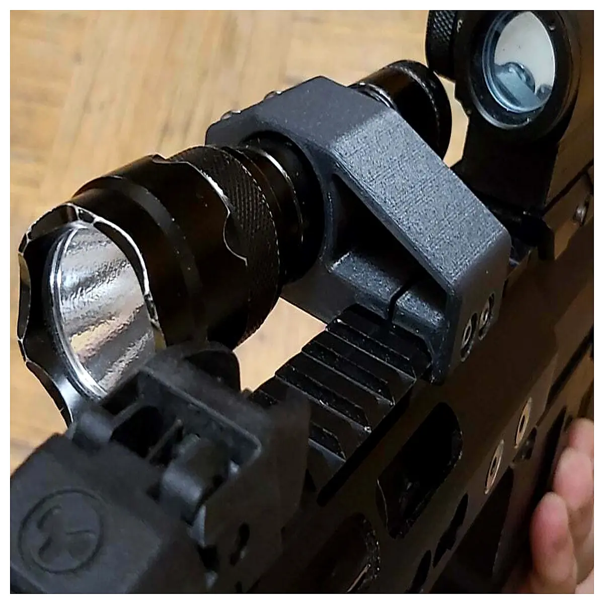 duty flashlight clip for hat cap helmet bike gear tactical work holder