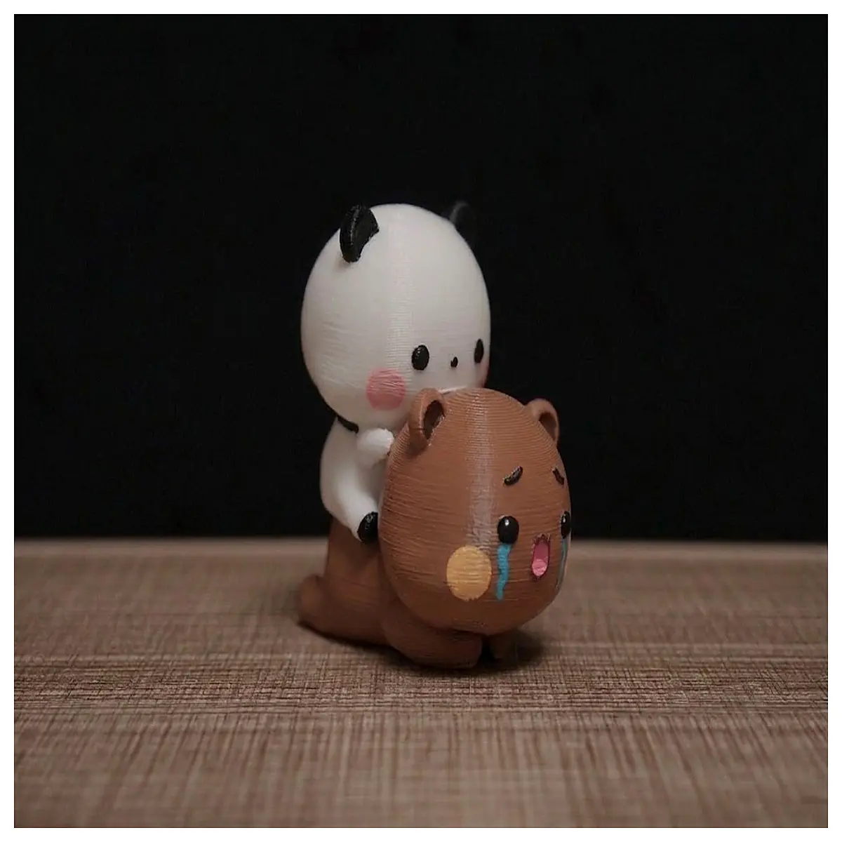 cute couple bear plushie yier riding bite bu bu soft toy lovers