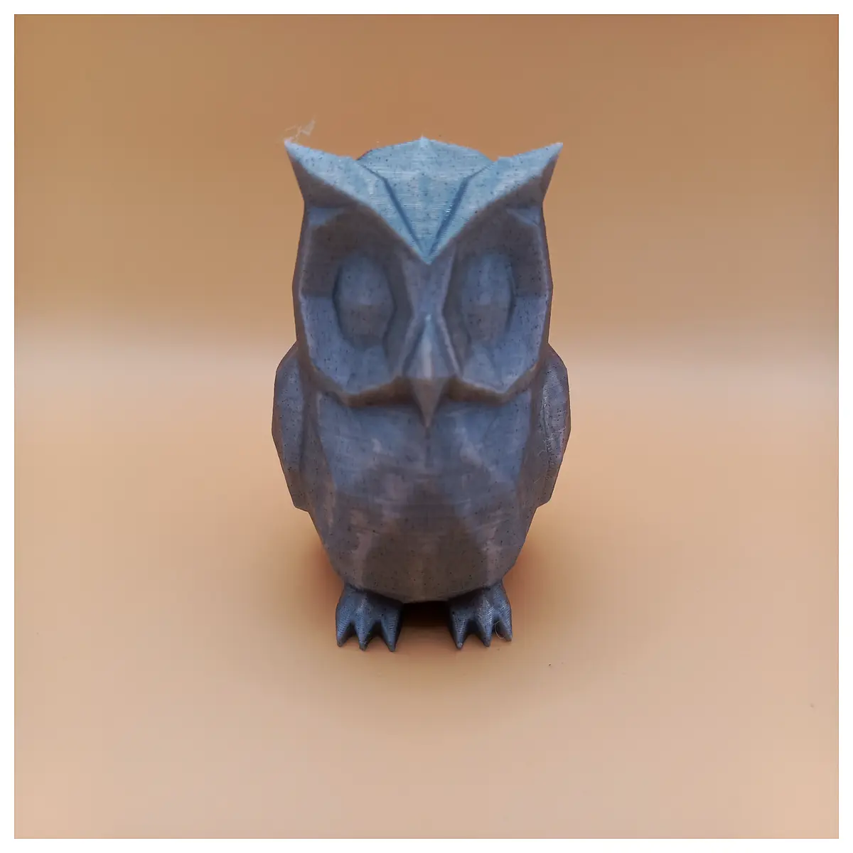 low poly geometric owl statue printed animal decor modern abstract bird sculpture for desk shelf home office
