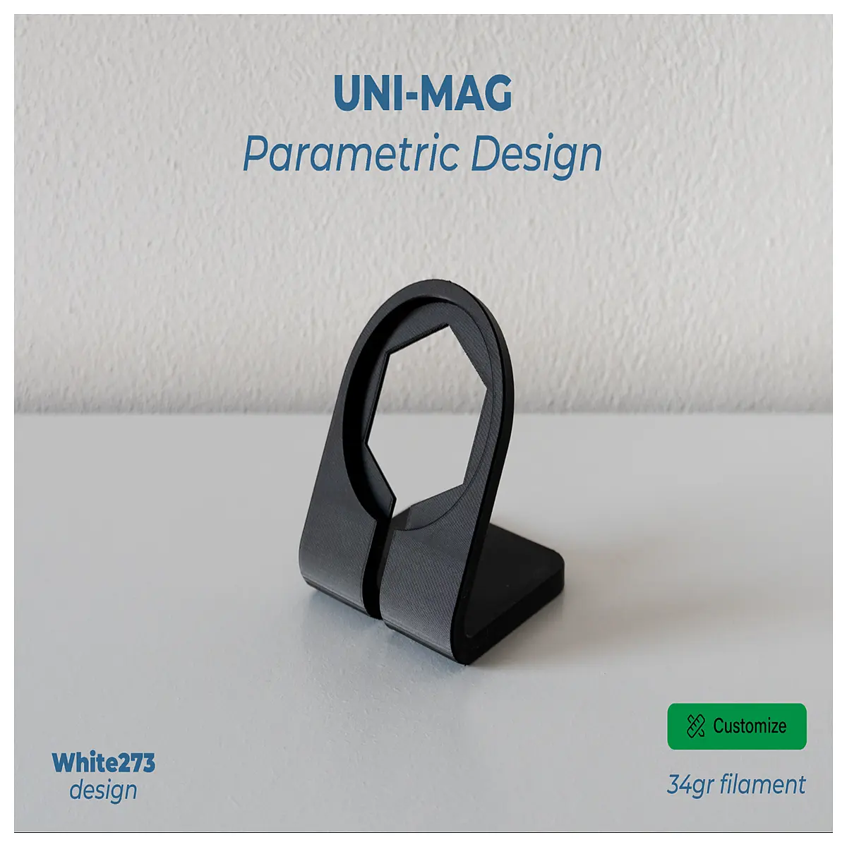 parametric magnetic base holder for cmm probe universal adjustable arm fixture