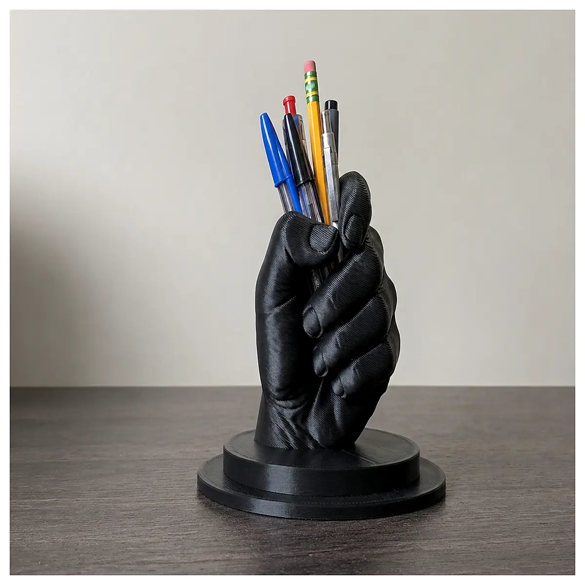 cute hand shaped desk organizer pen holder for office supplies storage stationery gift