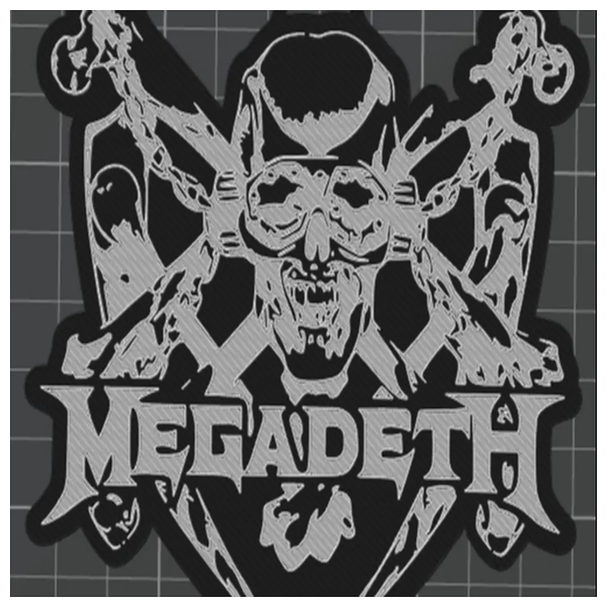 megadeth keychain metal pendant metal band merch fans