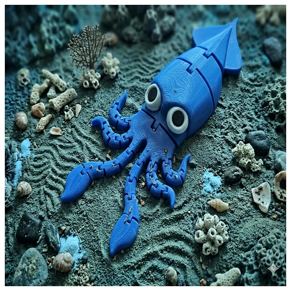 articulated squid toy for kids realistic moving octopus plushie educational sea creature squishy ocean animal puppet
