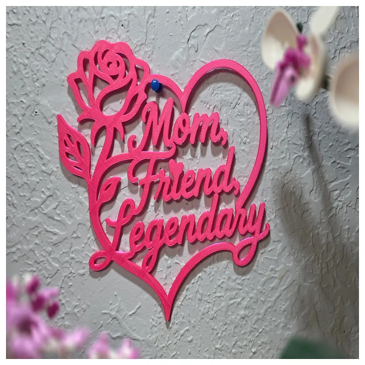 rose mom friend legend wall art canvas print home decor mother s day