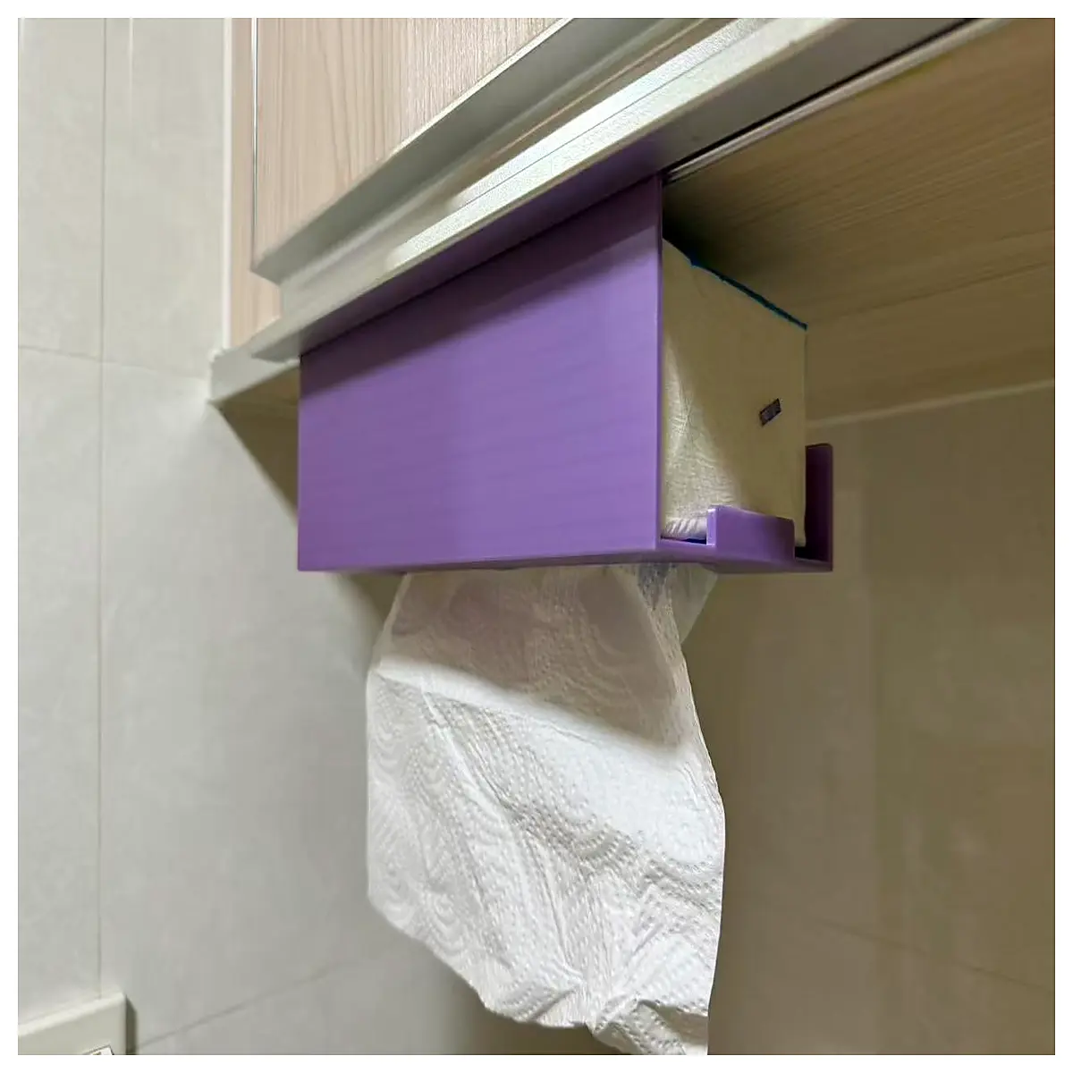 under cabinet paper towel holder no drill hanging dispenser for kitchen pantry bathroom toilet roll storage organizer