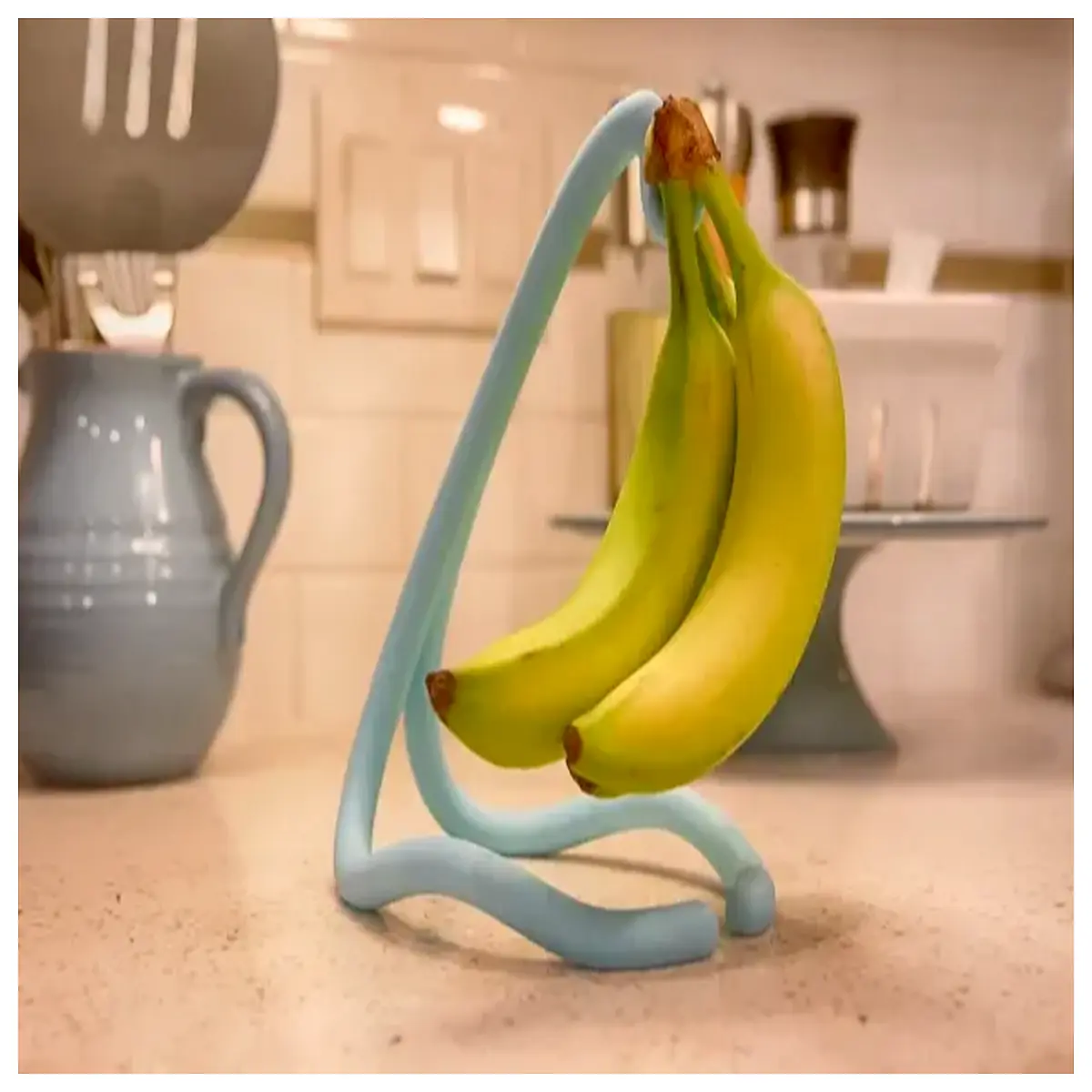 banana hanger counter fruit keeper rack organizer for kitchen cabinet fridge storage