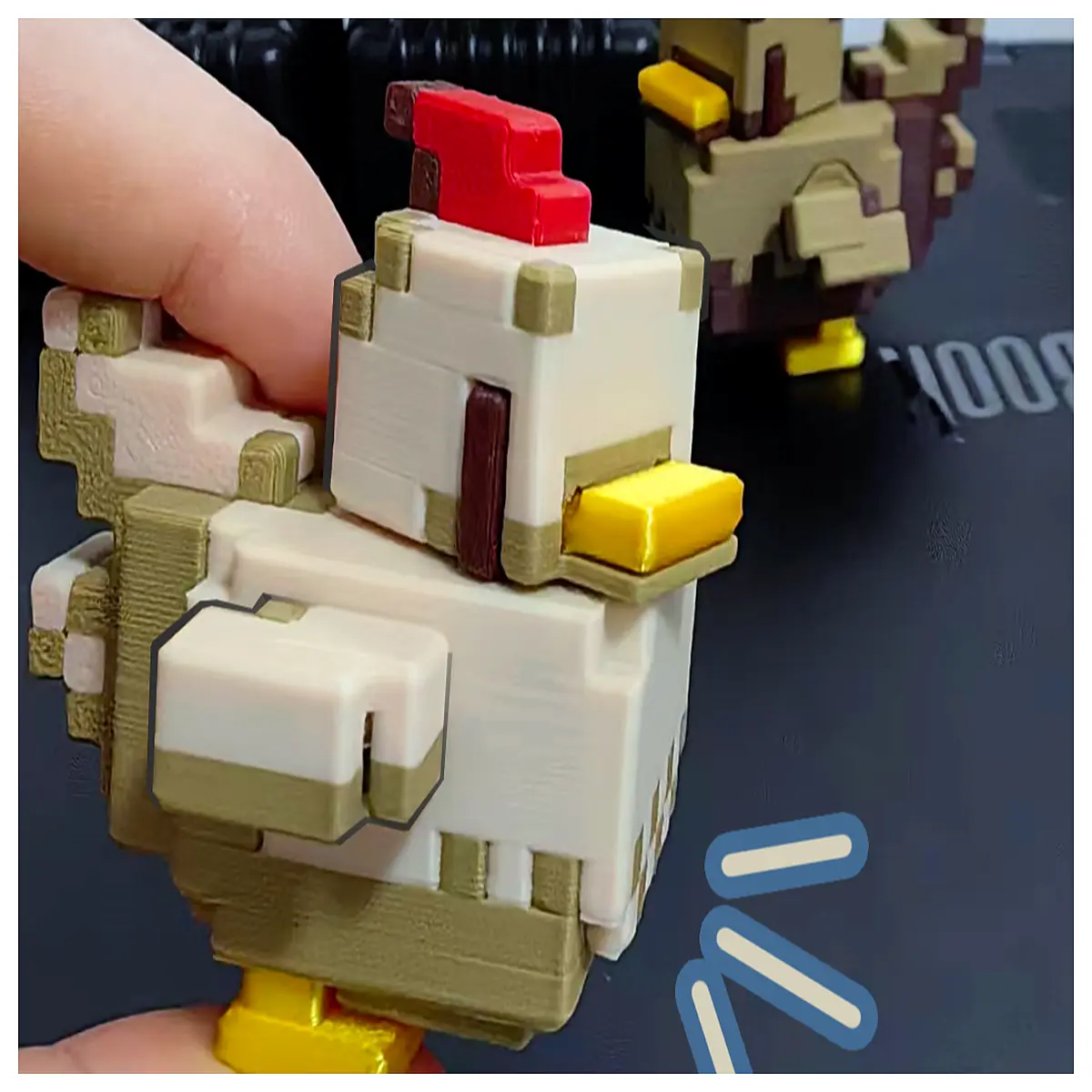 stardew valley pixel chicken plush toy highly detailed collectible farm animal doll for gamers