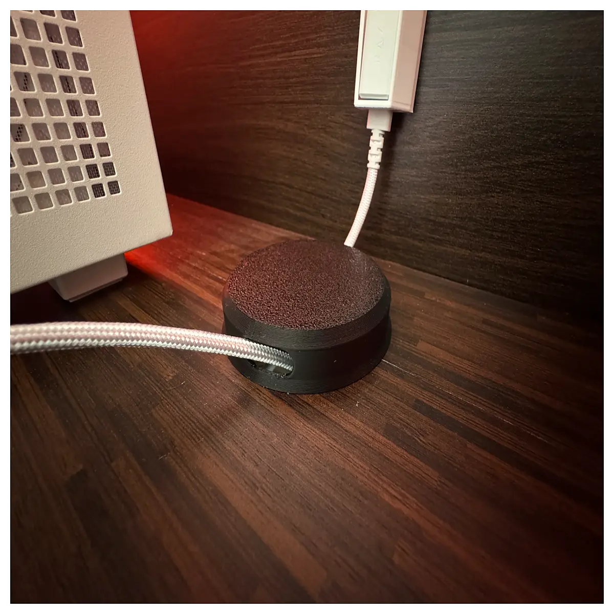 desk cable grommet cover organizer hide wires cord management hole plug for home office