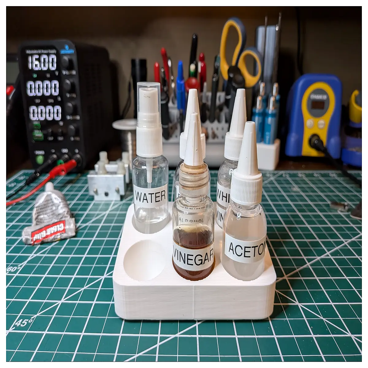 30mm bottle holder mount rack for lab glassware test tube storage organizer