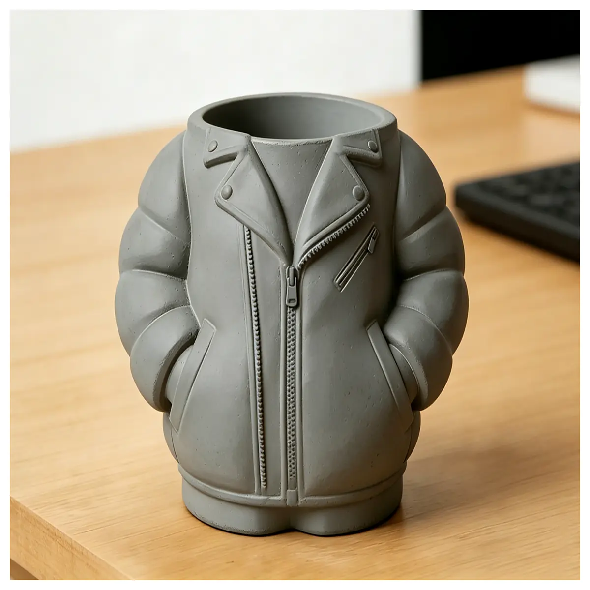 cute leather pen holder desk organizer stationery storage for office supplies