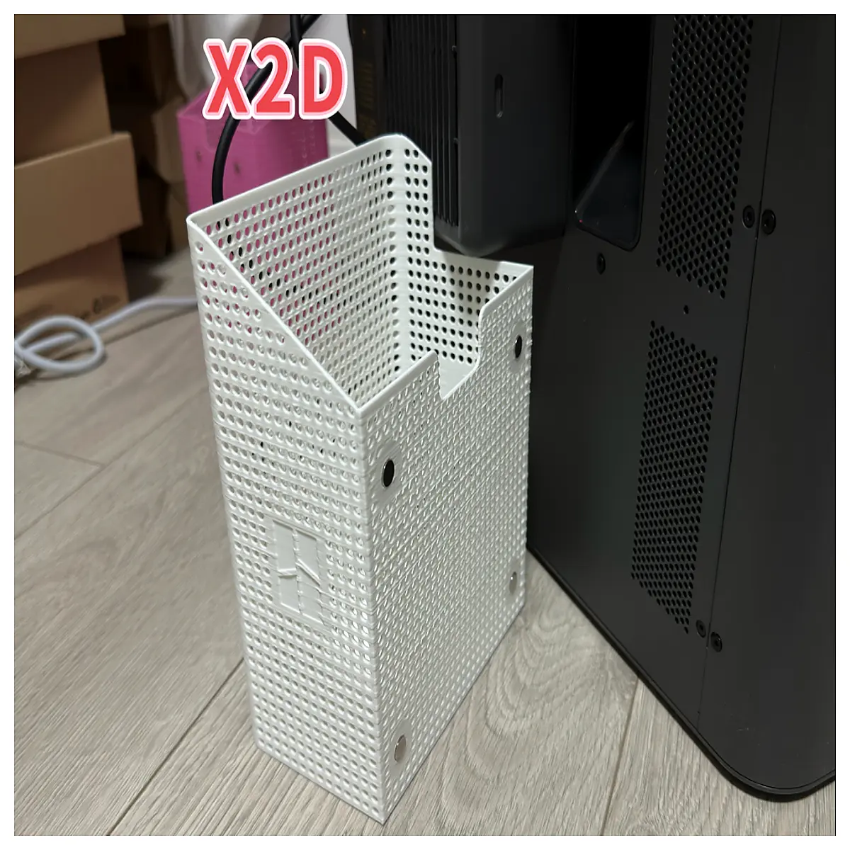 x2d cat litter box with hollow design magnetic attachment 8x2 magnets for easy cleaning