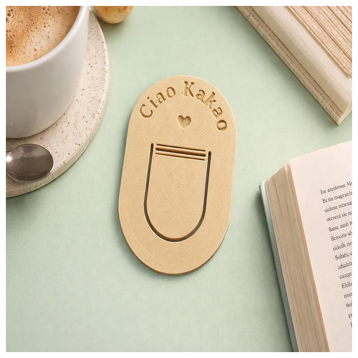 chocolate bookmark for book lovers reading accessories coffee scent page marker gift