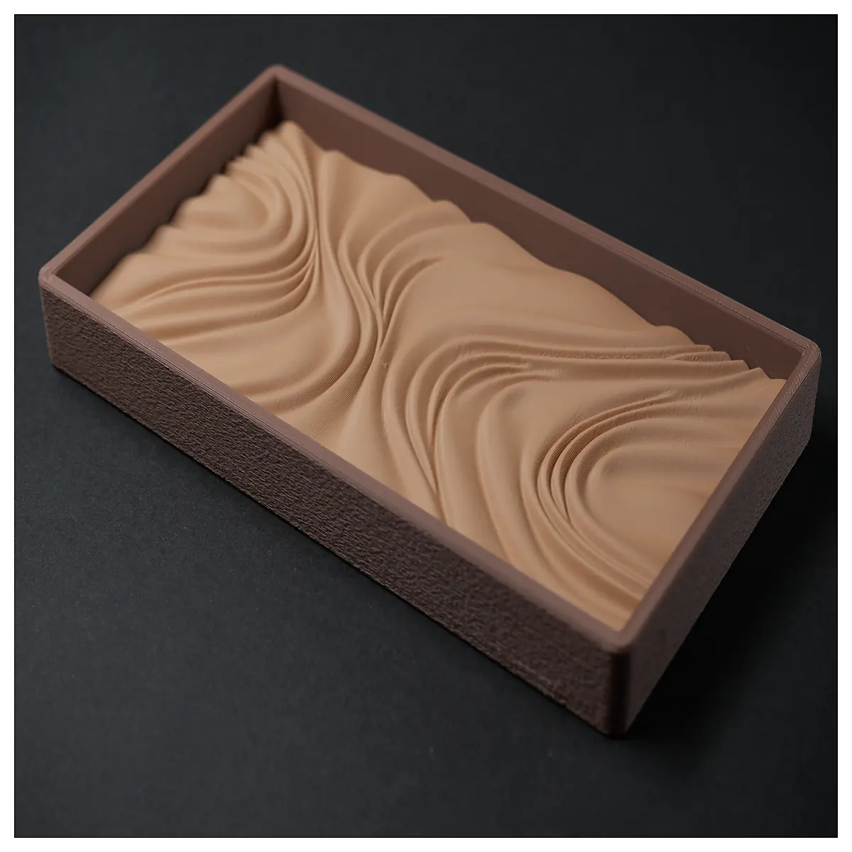 zen wave tray entryway organizer for keys mail decor modern minimalist console table storage