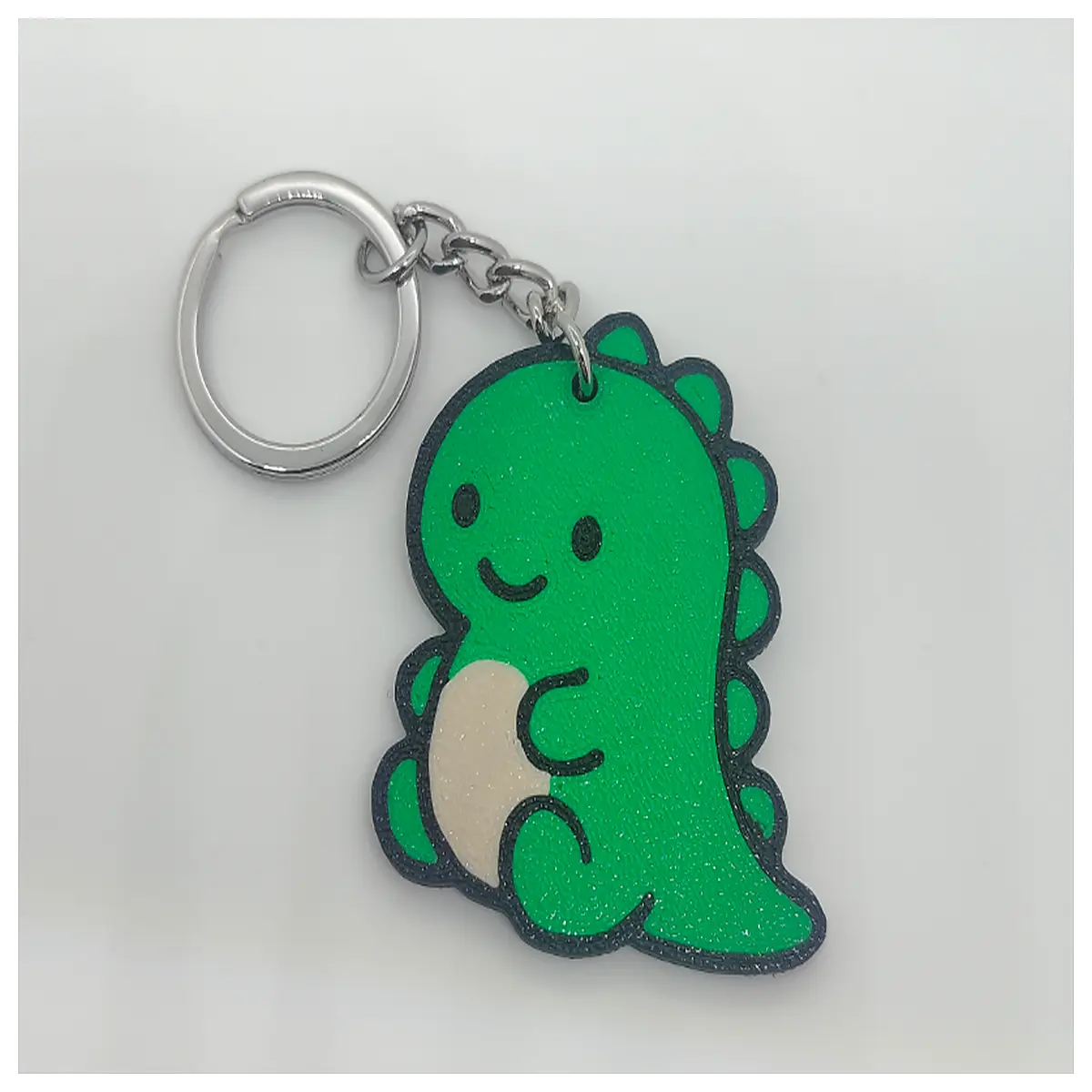cute dinosaur keychain for kids realistic t rex bag charm funny animal pendant gift prehistoric toy accessory