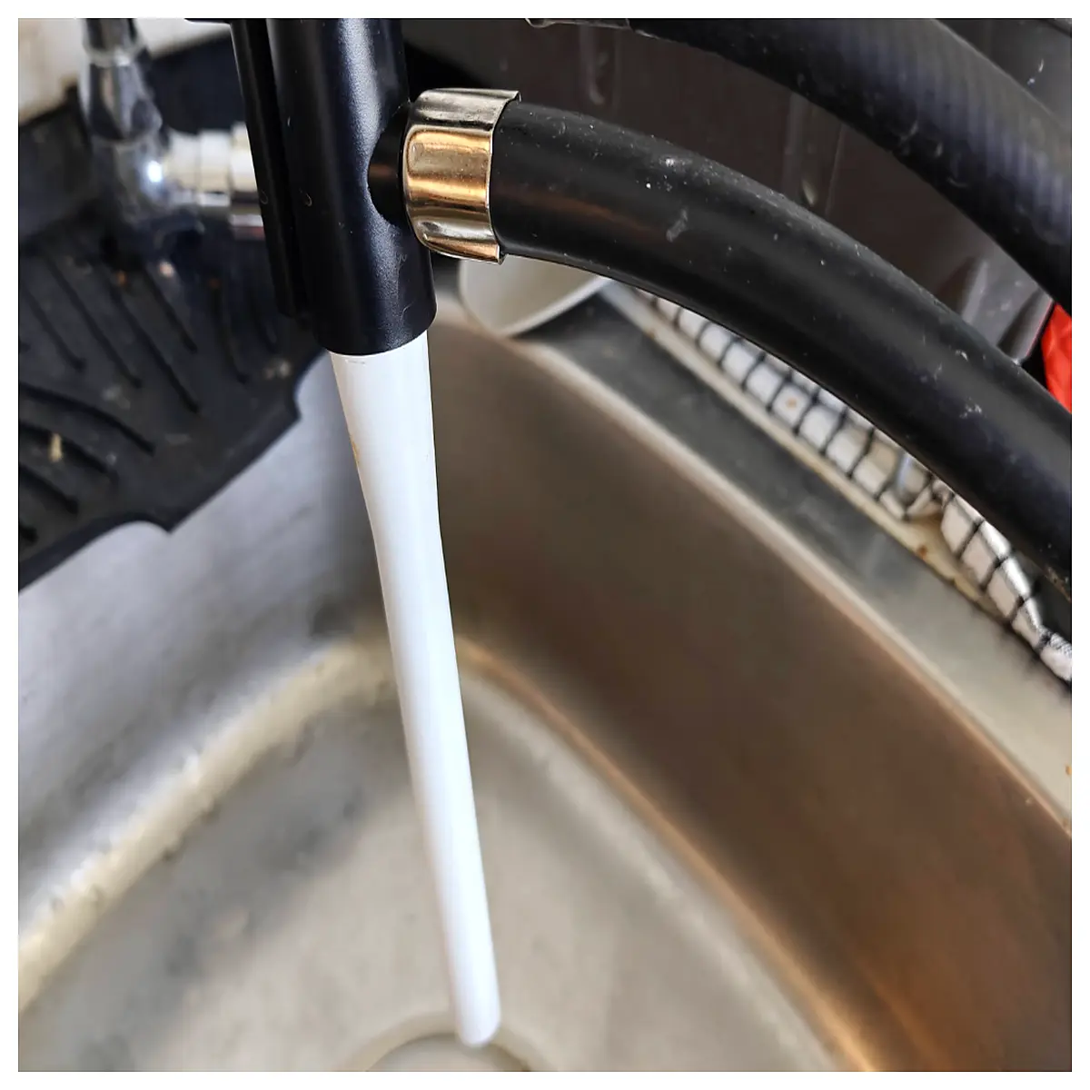portable dishwasher drain hose adapter sink connector replacement parts leak proof plumbing fittings