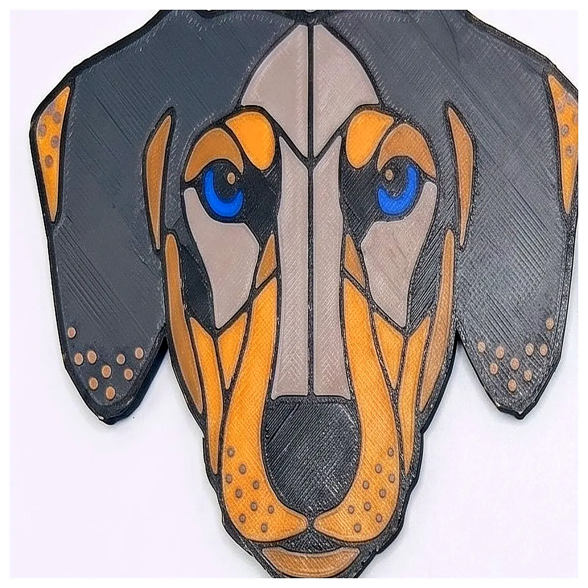dachshund suncatcher wind spinner color changing stained glass hanging decoration garden yard window ornament