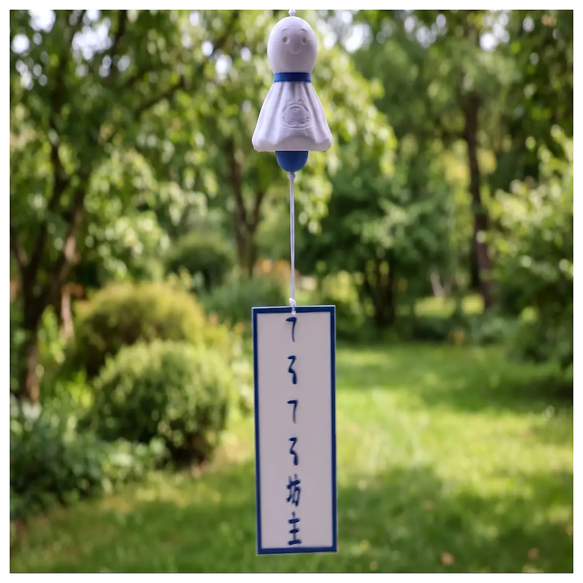 cute japanese wind chime decor for home garden teru teru bozu charm hanging ornament summer breeze bell decoration