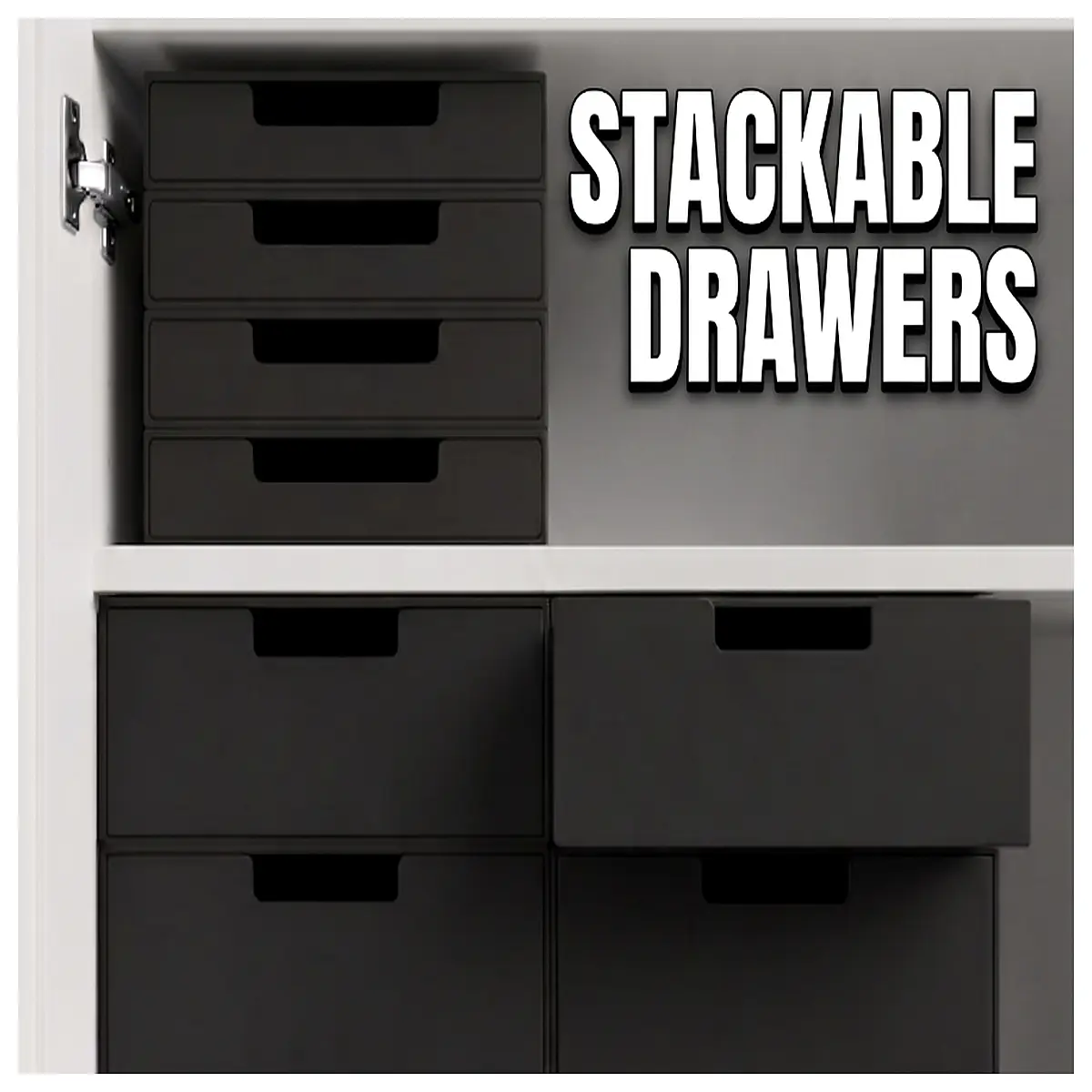 stackable plastic storage drawers multi size organizer for closet bedroom bathroom cabinet space saving