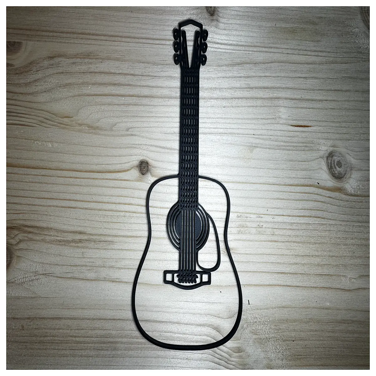 minimalist acoustic guitar wall art decor for living room bedroom music lover gift canvas print poster