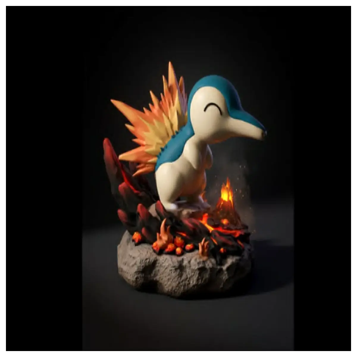fireball figurine magical statue fantasy creature collectible gaming room decor dungeon master accessory