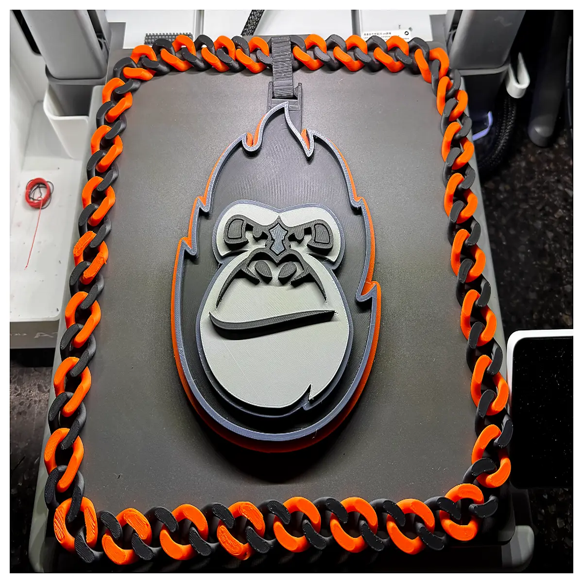 gorilla mascot chain necklace team spirit gear jewelry